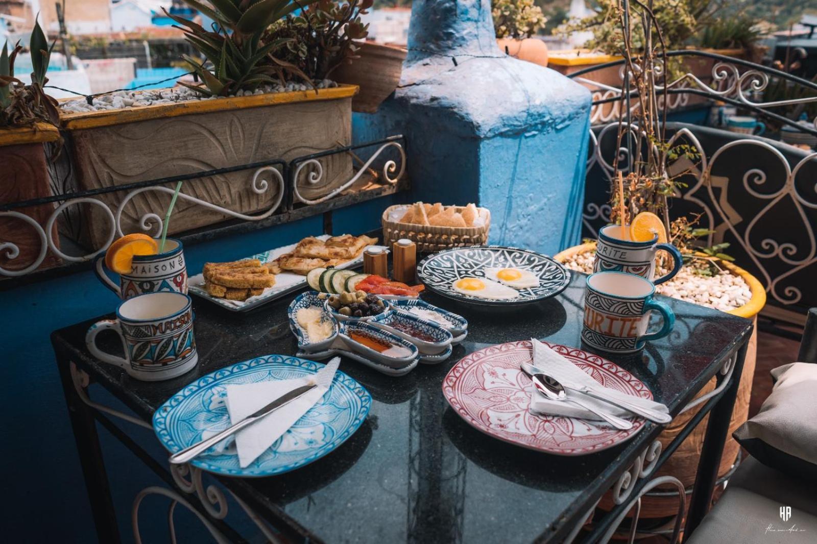Riad Azurite Şafşavan Dış mekan fotoğraf